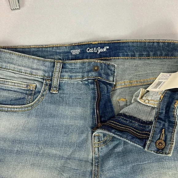 Cat & Jack Straight Leg Adjustable Waist Jean Size 14 Husky NWT - Picture 4 of 9